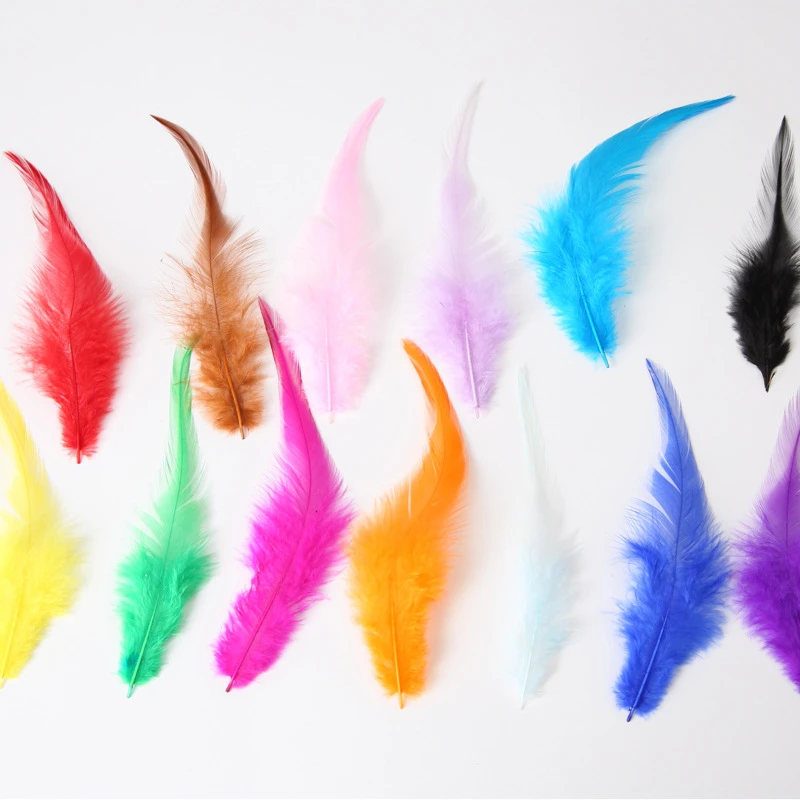10-15cm Pheasant Feathers for Needlework Jewelry Handicrafts Pink Plumes Chicken Dream Catcher Fly Tying Materials Accessories