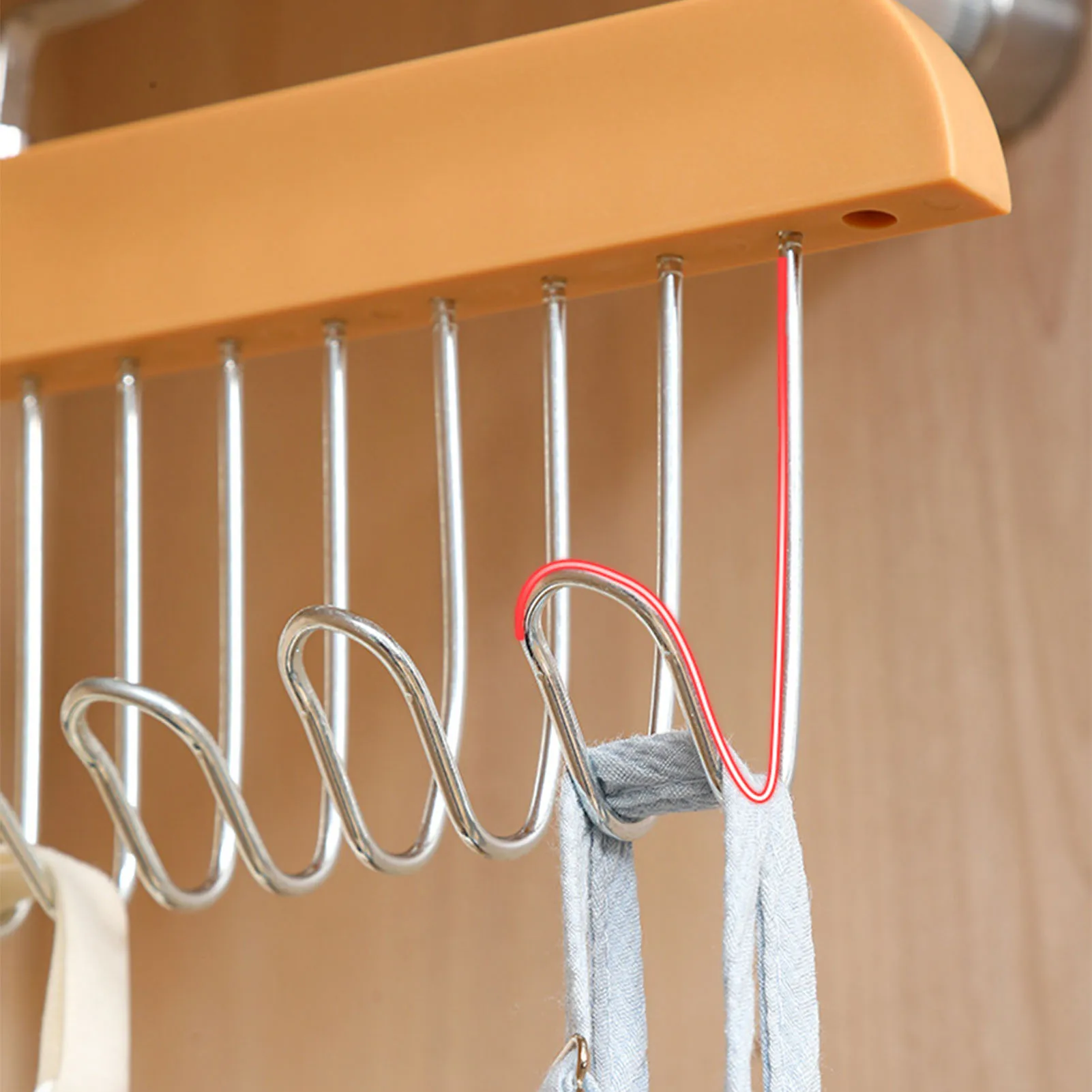 8 Hooks Laundry Hanging Hanger Rack Closet Space Saving Hangers for Clothes Storage Management