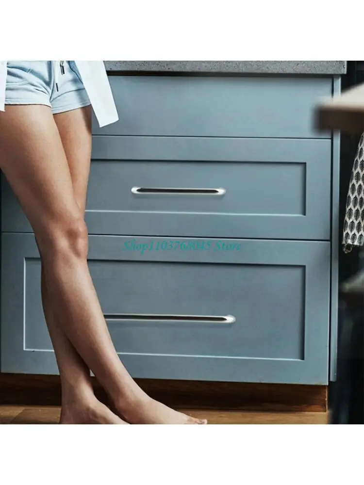 

R53F Drawer Pulls Dressers Knob Cupboard Handle Simple Bedside Cabinet Pulls