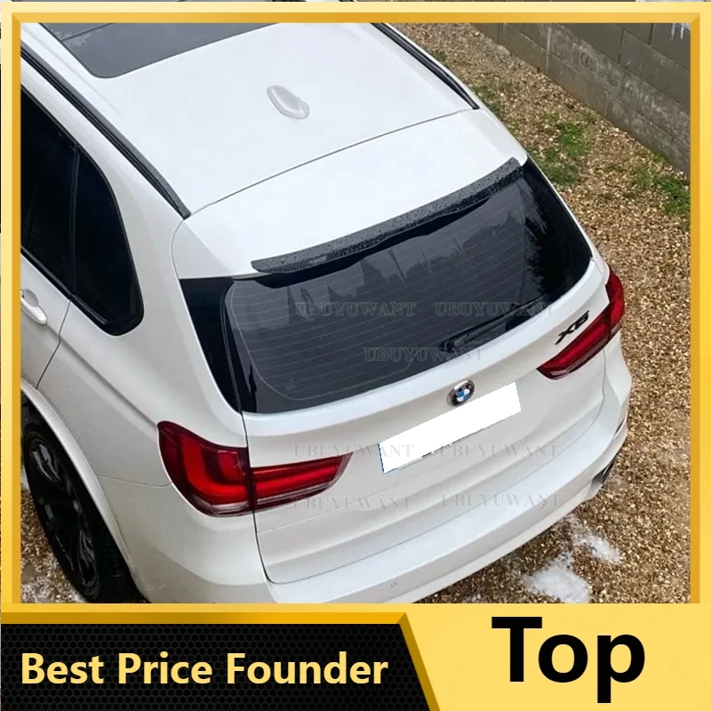 Rear Roof Lip Spoiler Wing For BMW X5 F15 E70 E53 G05 Black / Carbon Look Car Tail Wing Decoration Strips Car Styling