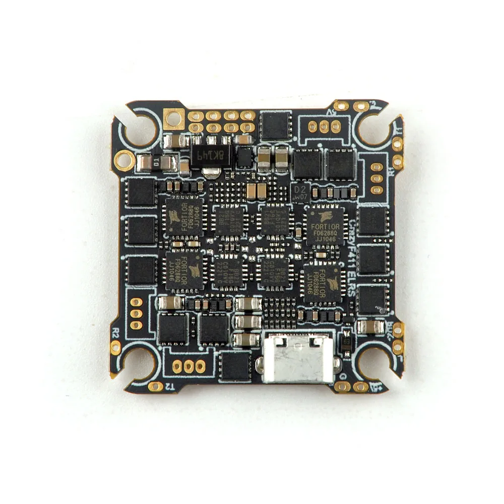 

HappyModel CrazyF411 ELRS AIO 4in1 F411 Flight Controller Built-in UART 2.4G ELRS RX 20A ESC 2-4S for FPV Toothpick Drones