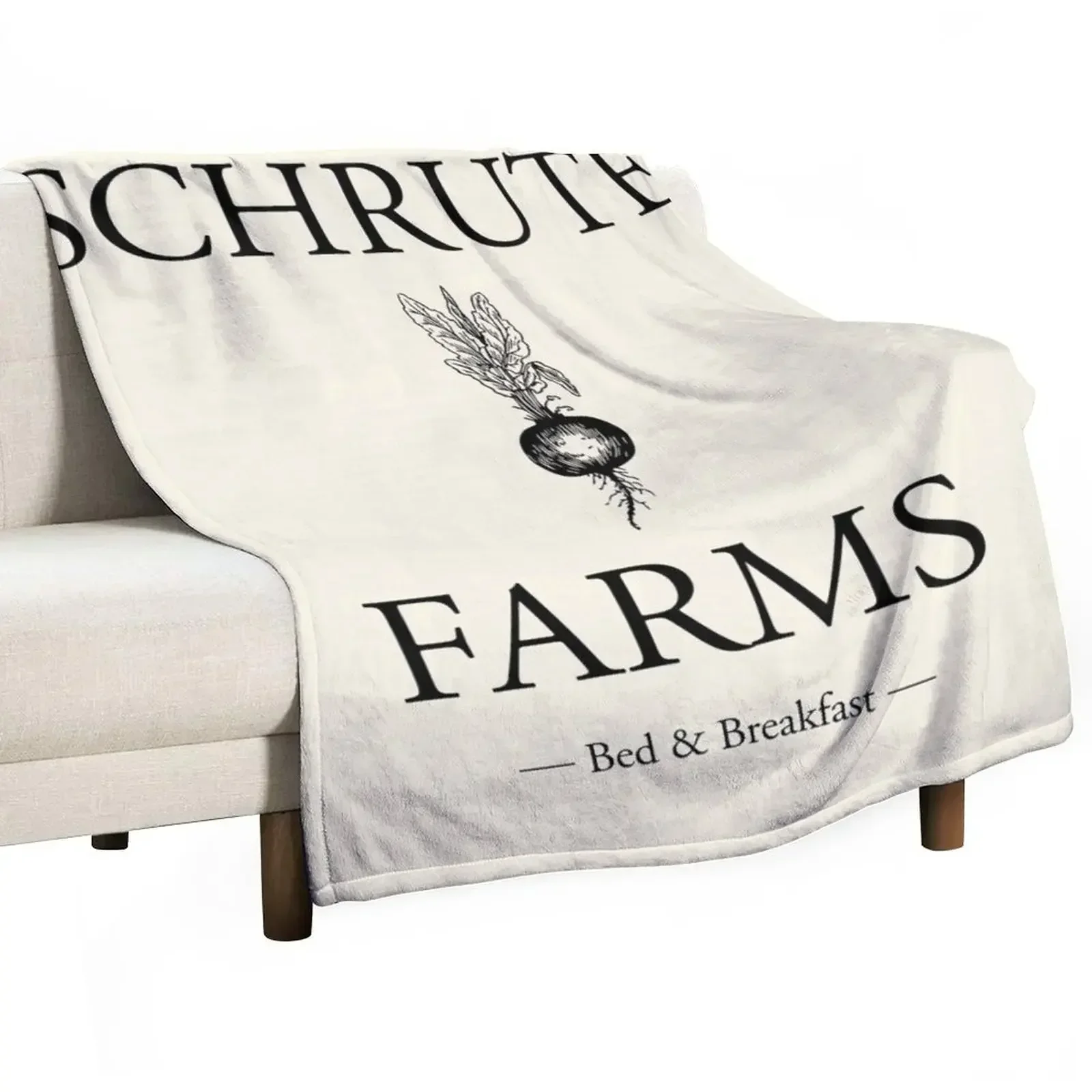 

Schrute Farms Throw Blanket Soft Plush Plaid Decorative Beds Blankets