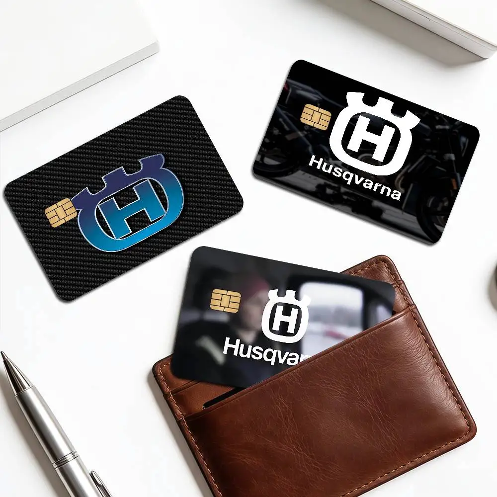 H-Husqvarnas Logo Anime Cartoon Sticker Film Skin For Credit Card Debit Bank Bus Card - view 2