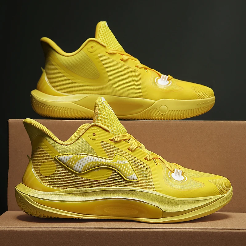 

2025Summer Breathable Lightweight Comfortable High-Quality Air Cushion Shock Absorption Basketball Shoes for Men and Women36-45