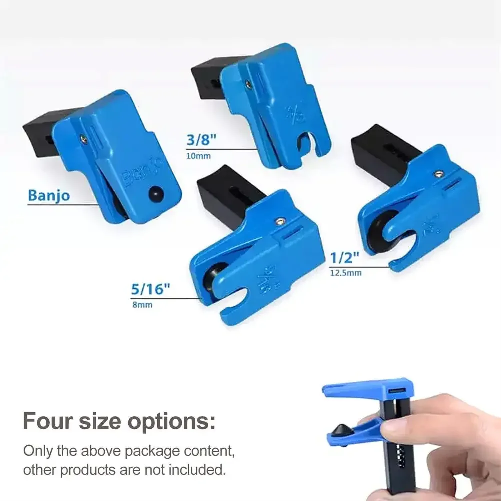 4Pcs Brake Clamp Pipe Plug Block Off Cap For Car Motorcycle Leak Proof Brake Fluid Line Stoppers Prevent Oil Spills Repair Tool