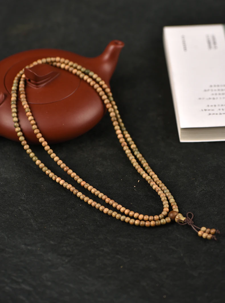 Sandalwood Wracelet Bead Diameter About 4mm Simple Bracelet Lucky Wood Bead Trumpet Mini Style Fashion Match