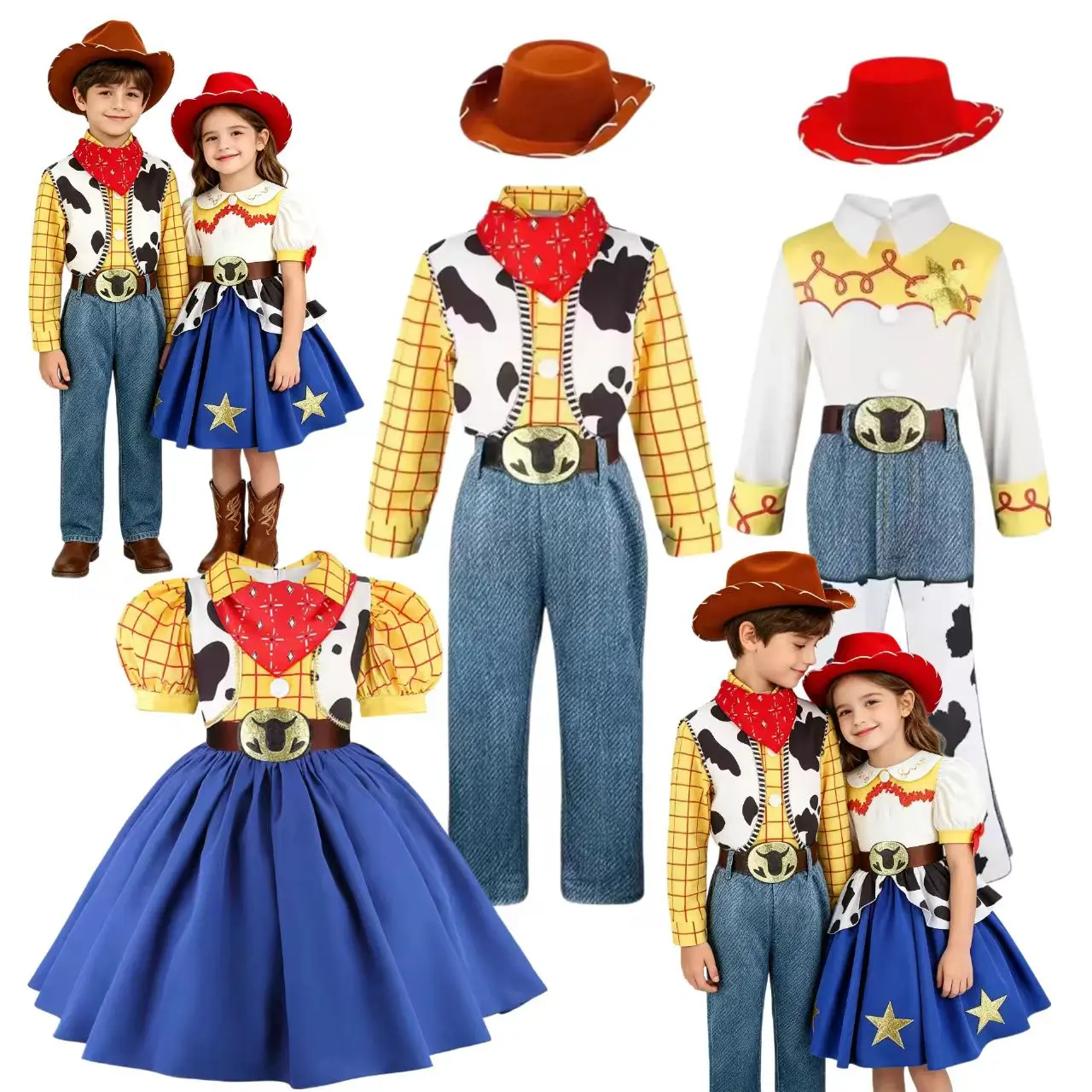 Disfraz de Woody de Toy Story, Estilo Vaquero del Oeste, para Cosplay, Halloween, Carnaval, Actuaciones, Juegos de Rol, Fantasía, para Niños y Niñas