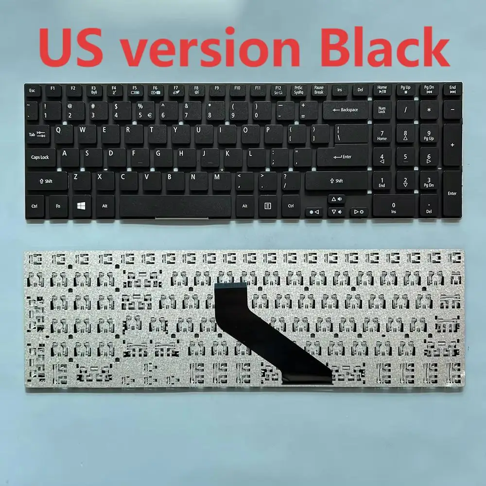 E5-771 US/RU Keyboard for Acer E5-572G E5-721 E5-731G E1-510 E1-522 E1-530 E1-532 E1-570 E1-572 E1-731/-771 E5-511 E5-521 V3-571