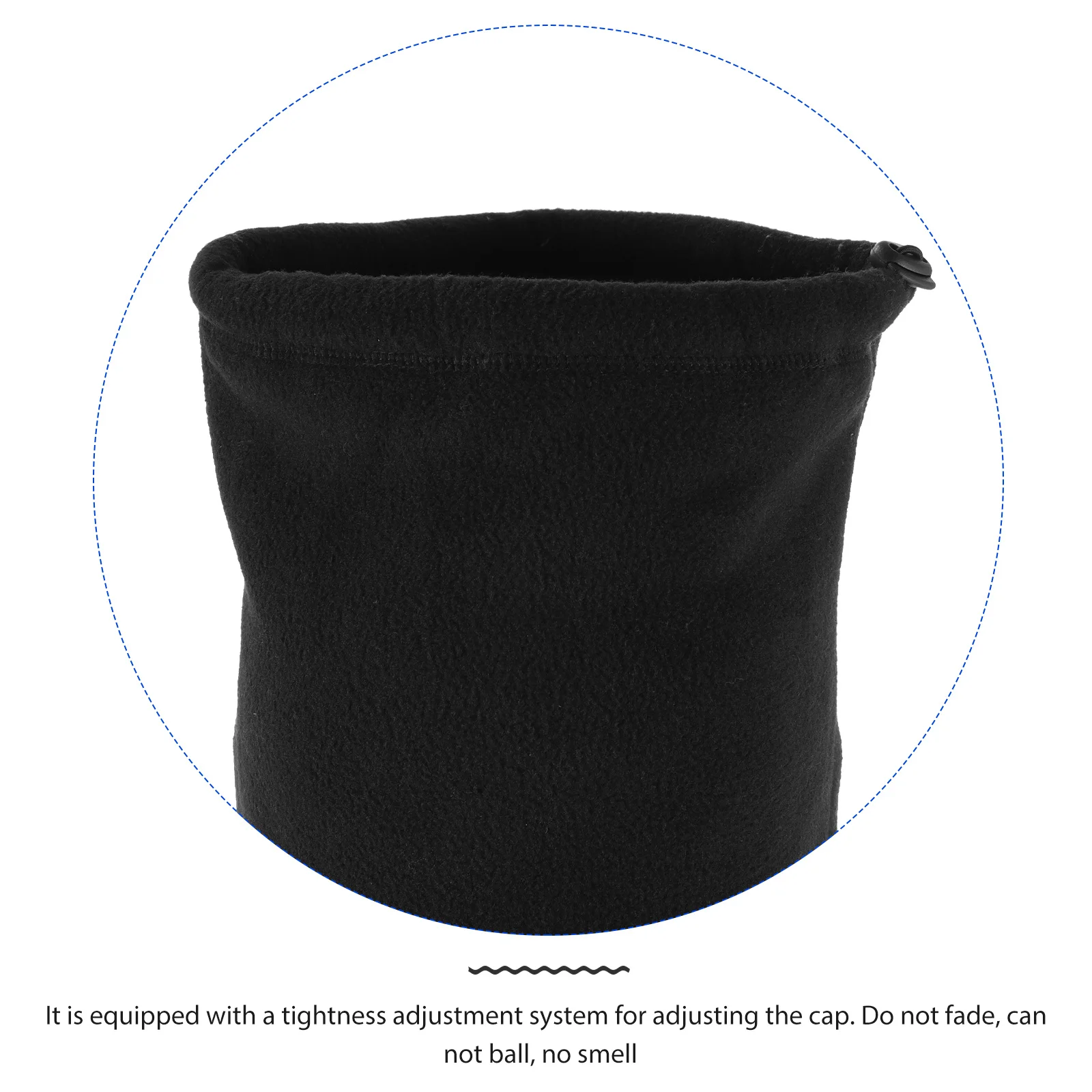 

1Pcs Warm Neck Gaiter Soft Durable Outdoor Neck Protector Cycling Hiking Running Face Scarf Breathable Multifunction Scarf Black