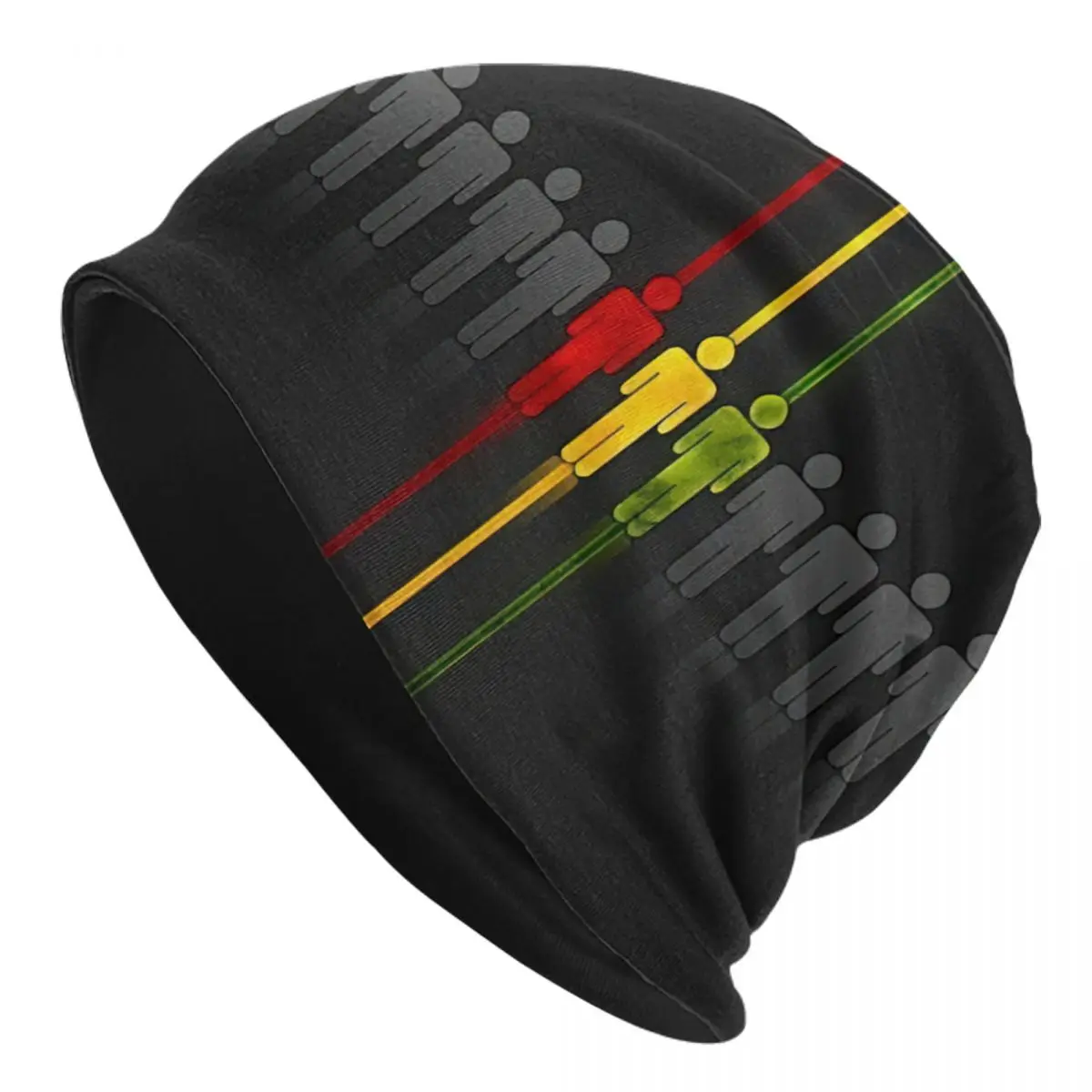 Reggae People Bonnet Hats Fashion Street Skullies Beanies Hat Jamaica Rasta for Men Women Spring Dual-use Cap