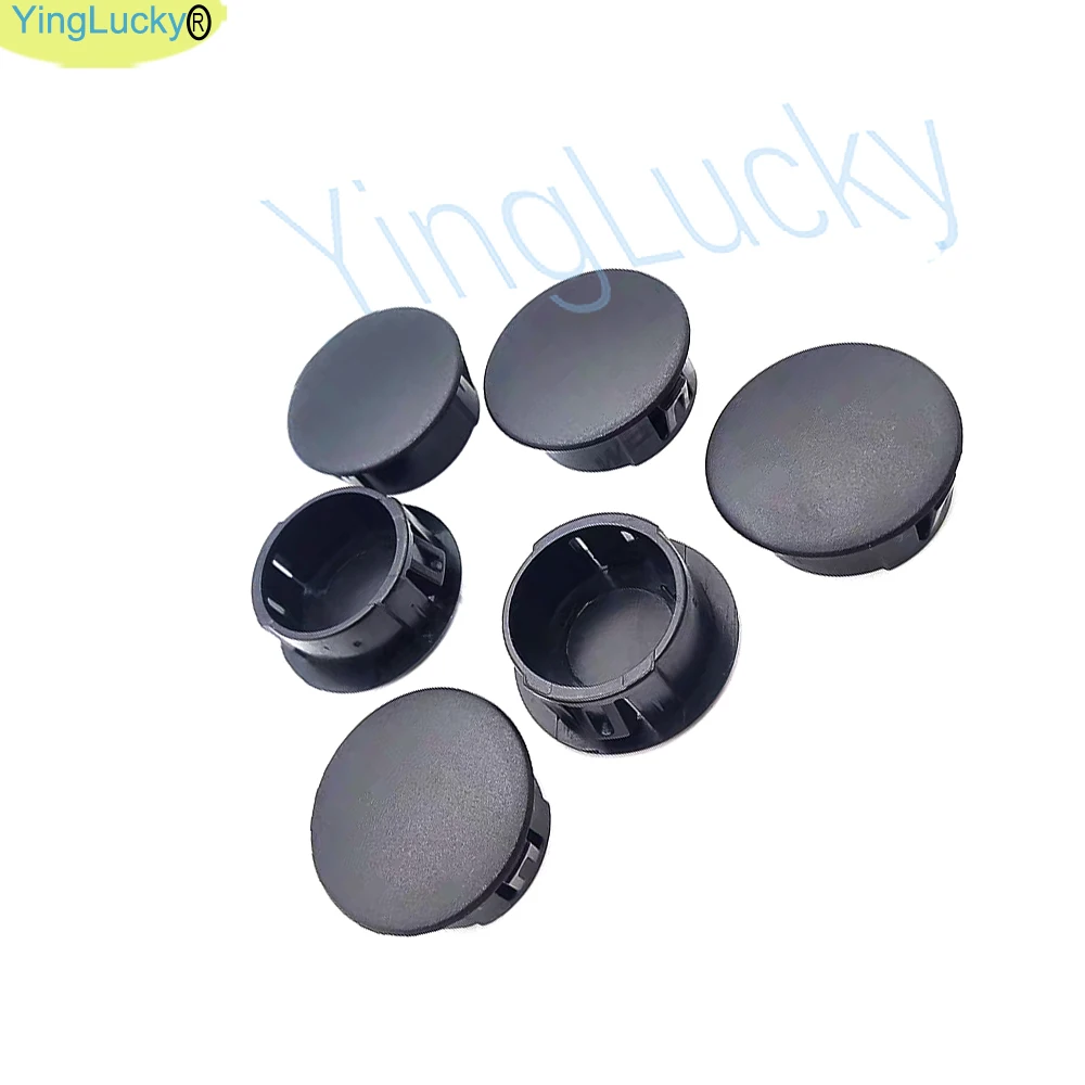 Arcade Button Cover 10PCS 28MM / 24MM 30mm Screw In Type Black Nylon Arcade Push Button Hole Plug Button Cover Hole Cap Plug Up