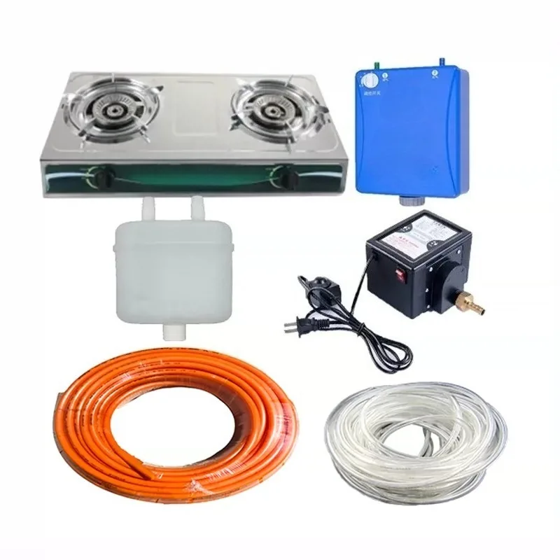Household set Rural biogas digester Full set of equipment Biogas stove Desulfurizer Biogas pipe