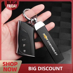 Leather Car Emblem Key Fobs Keyring Key Chain Auto Decoration For Chevrolet Cruze Lacetti Captiva SS Z71 Equinox Impala Camaro