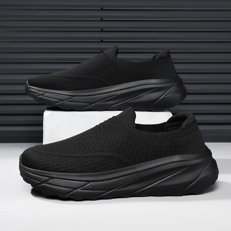 Men Shoes Breathable Men's Sneakers Comfortable Running Shoes Tenis Outdoor Slip On Walking Sneakers Sock Jogging Shoes