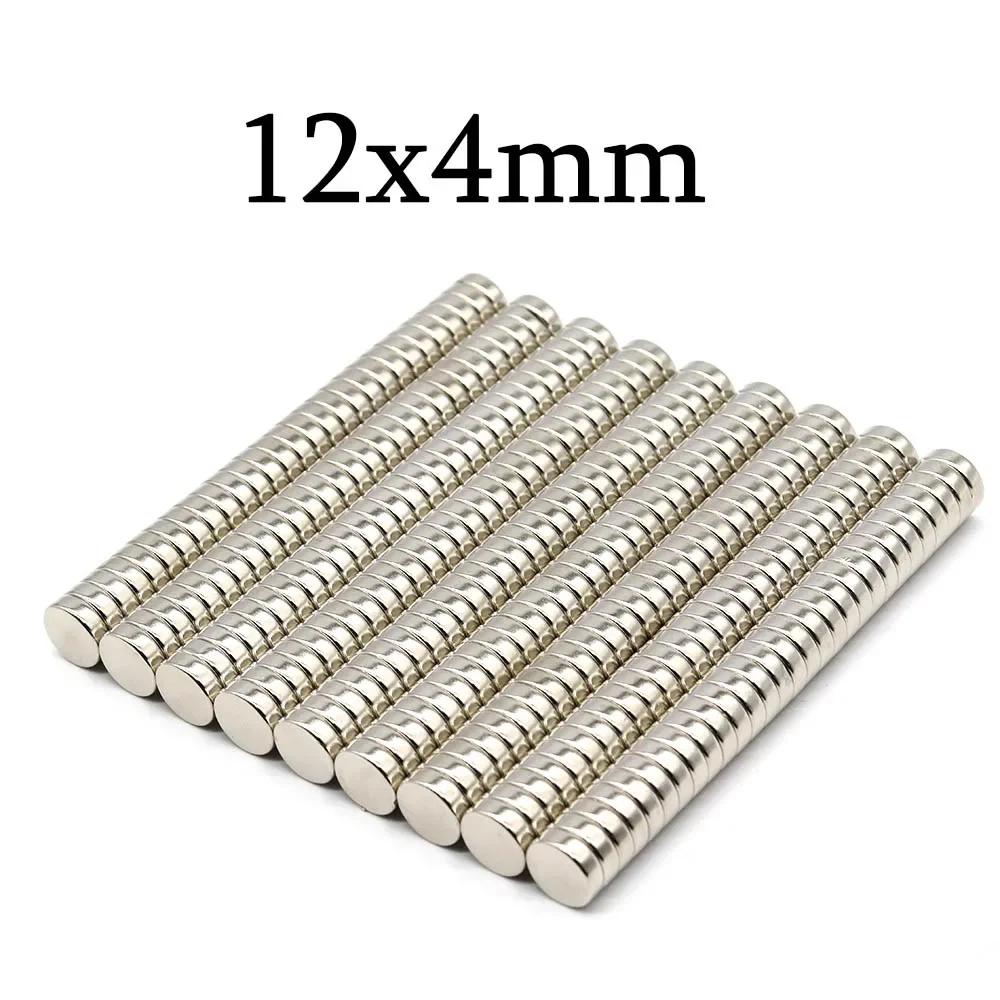 12mmx4mm Super Strong Round Neodymium Magnet Powerful Magnets N35 small Permanent Magnetic NdfeB Refrigerator Magnet 12x4
