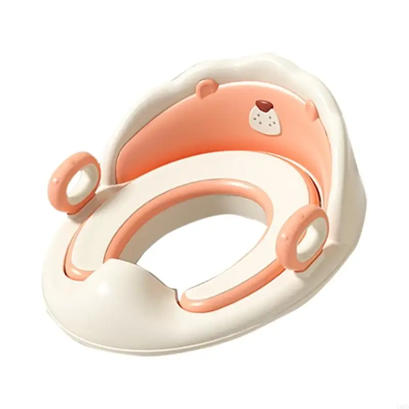 Y88D Pegangan Ergonomis Balita Kursi Secure Fit Anti Slip Base Stres Gratis Toilet Pelatihan Anak Kamar Mandi Esensial