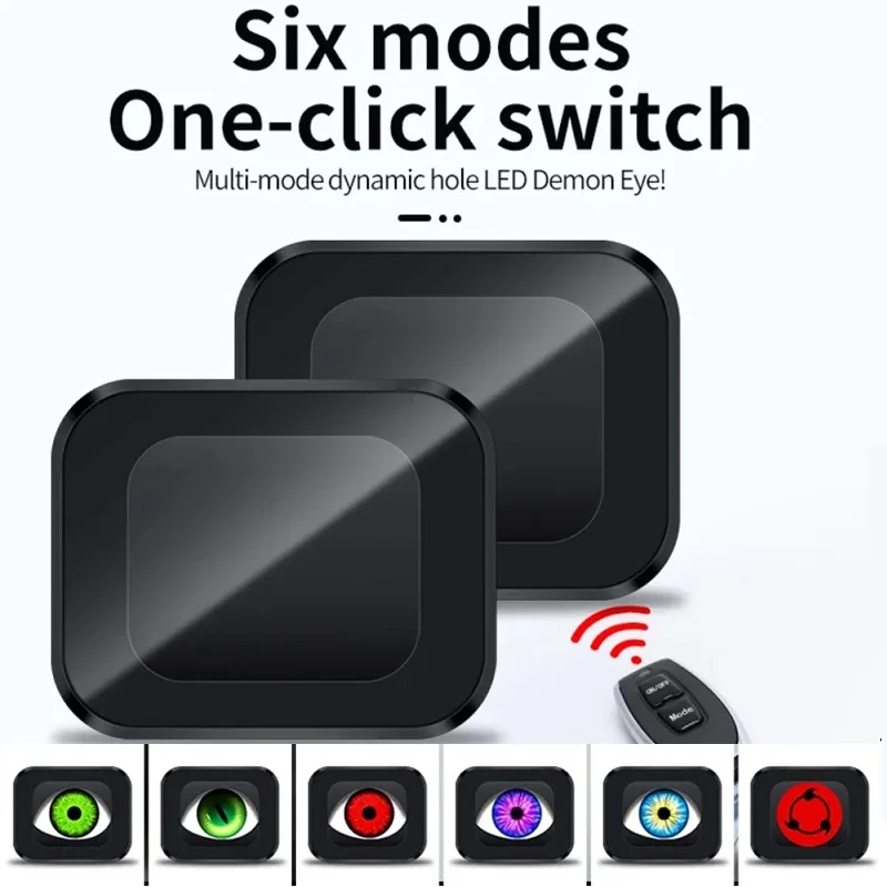 12-36V LED Devil Eye Light Dynamic Motorcycle Mirror Demon Eye Light Waterproof for Motorbike Kits Car Headlight Accessories