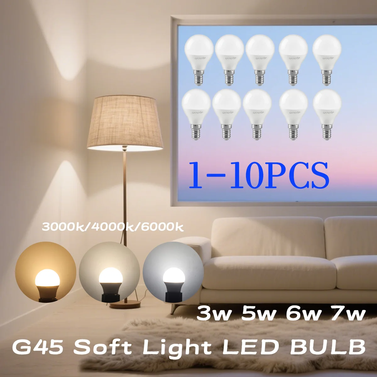1-10 Uds E14 G45 LED Amp AC100-240V MINI bombilla Led Bombillas AC 220V Lamparas lámpara para decoración de hogar Oficina iluminación para habitación