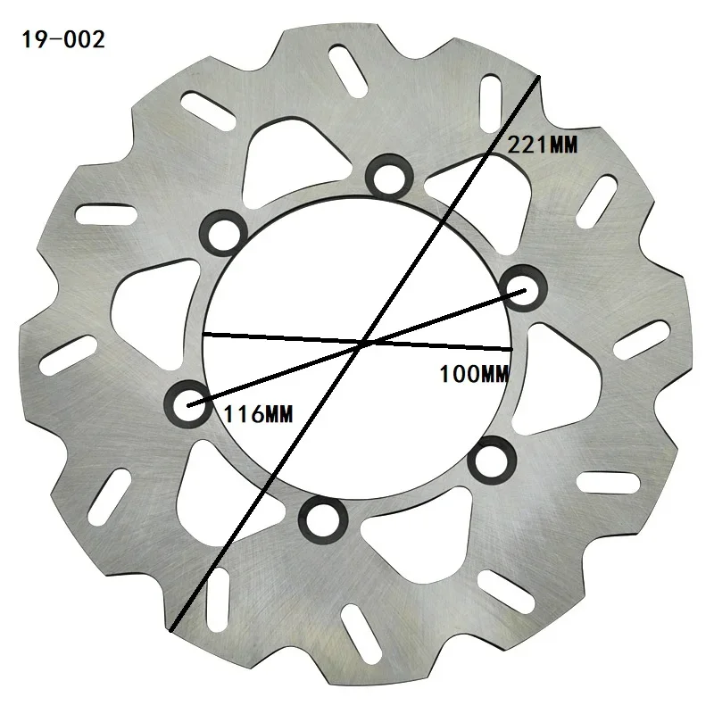 Motorcycle Rear Brake Disc Rotor For Kawasaki KDX125 1990-1997 KDX200 89-93 KDX200 95-06 KDX220 94-06 KDX250 91-94 KLX250 98-08