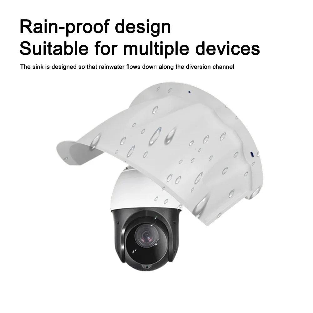 Outdoor Protective Cover for Security Cameras Rain and Dust Shield Plastic Cap for Reliable Weather Protection