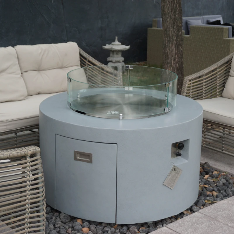 Especially Top Selling Outdoor Table Concrete Fireplace Gas Fire Pit Table