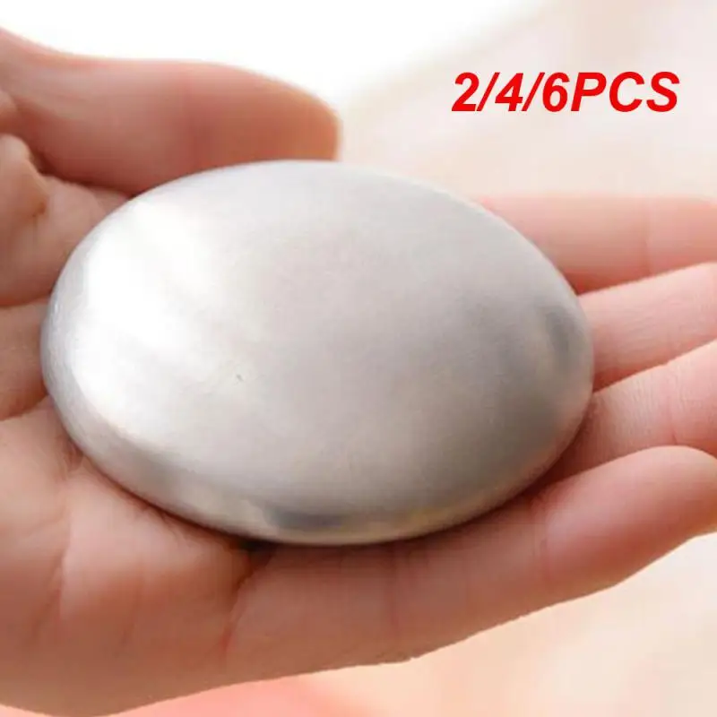 2/4/6PCS Stainless Steel Durable Odor Remover Soap Innovative Stainless Steel Odor Remover Soap Food Odors Top-selling