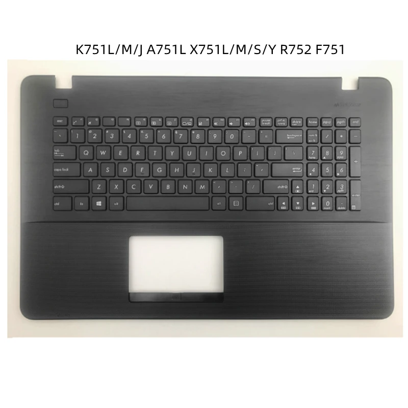 

Laptop Top Case Palmrest Upper Cover Keyboard Casing For ASUS K751L/M/J A751L X751L/M/S/Y R752 F751