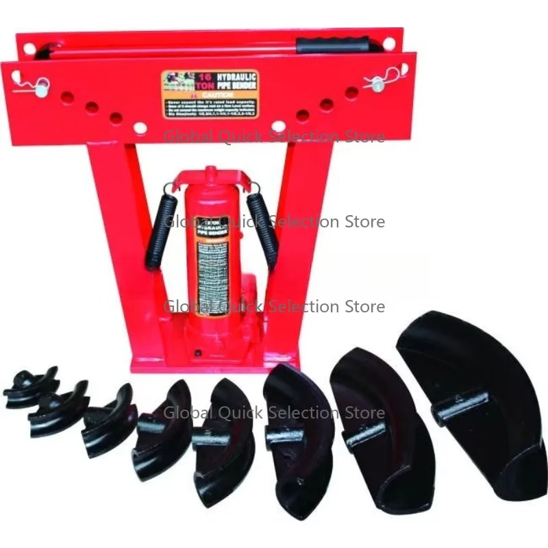 Hydraulic Pipe Bender 1/2 Inch Manual Copper Exhaust Tube Bender Hand Operated Hydraulic Pipe Bending Machine with Bottle Jack