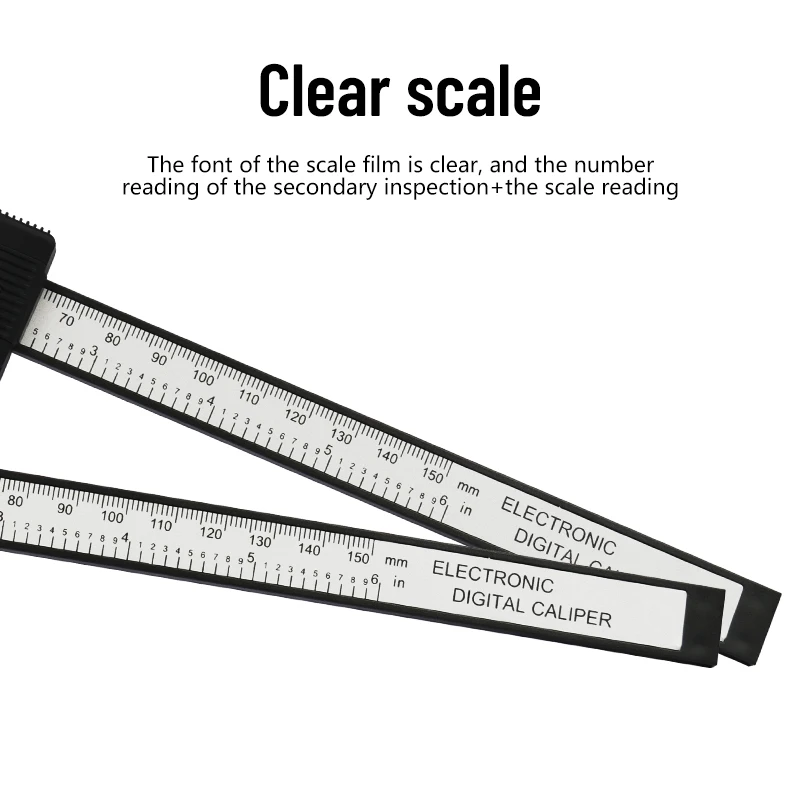 New 150mm Electronic Digital Caliper Carbon Fiber Dial Vernier Caliper Gauge Micrometer Measuring Tool Digital Ruler