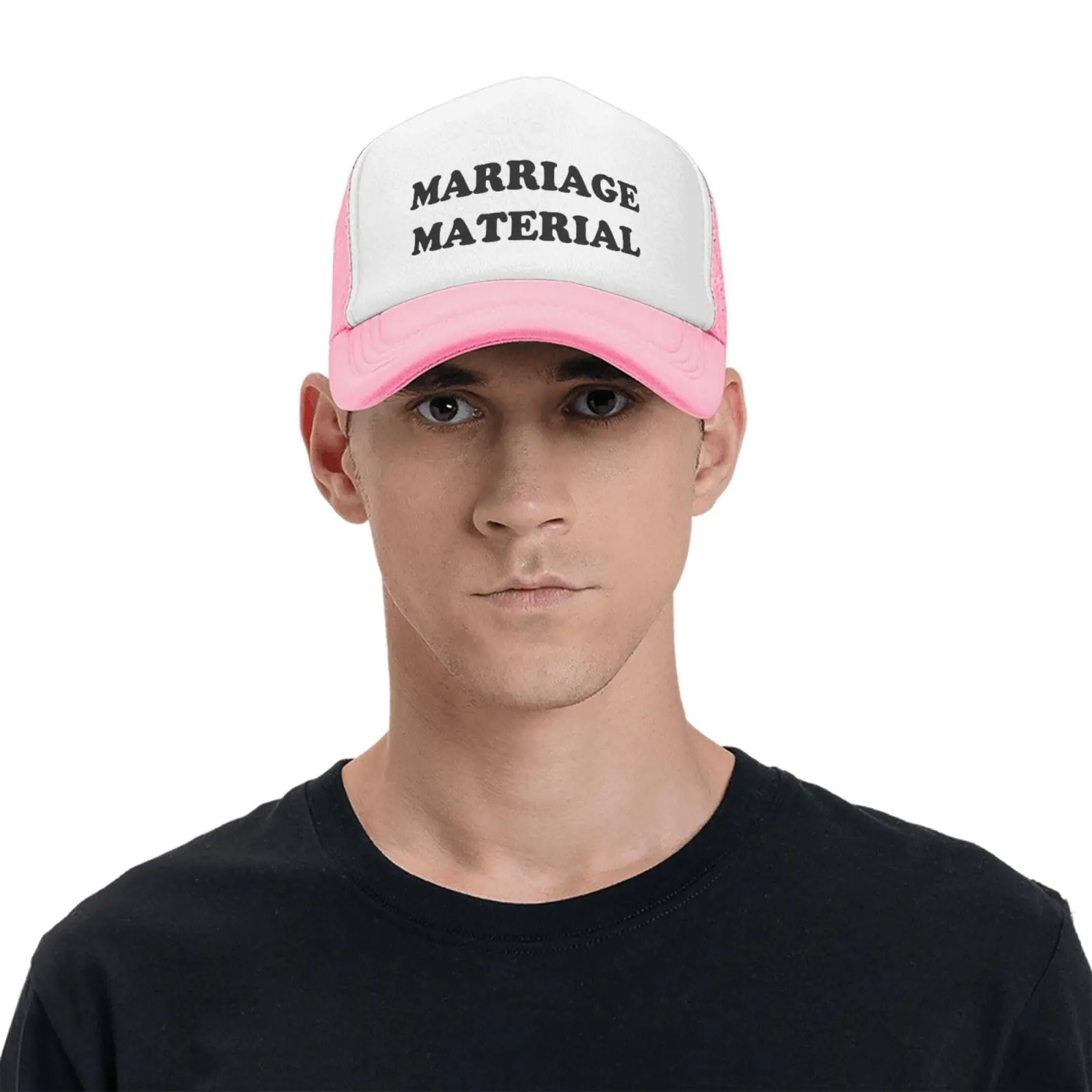 Marriage Material Funny Trucker Hats Humor Gag Gift Joke  Vintage Baseball Caps Adults Cool Hats