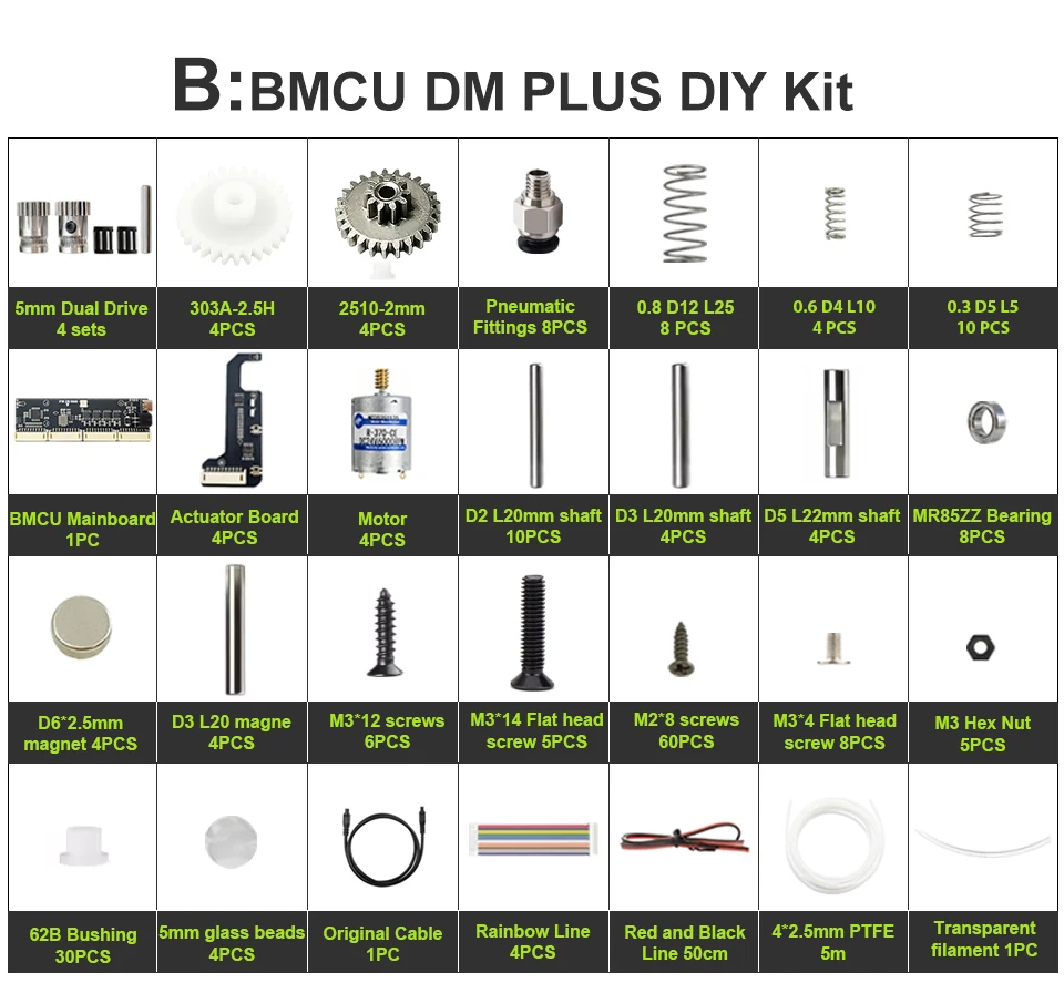 Tree Tribe BMCU 370C DM Pro AMS Lite Dual Micro Switch Hochdrehmoment-Upgrade-Zahnrad für A1 Mini Open Source MMU-Lösung – Detail 11