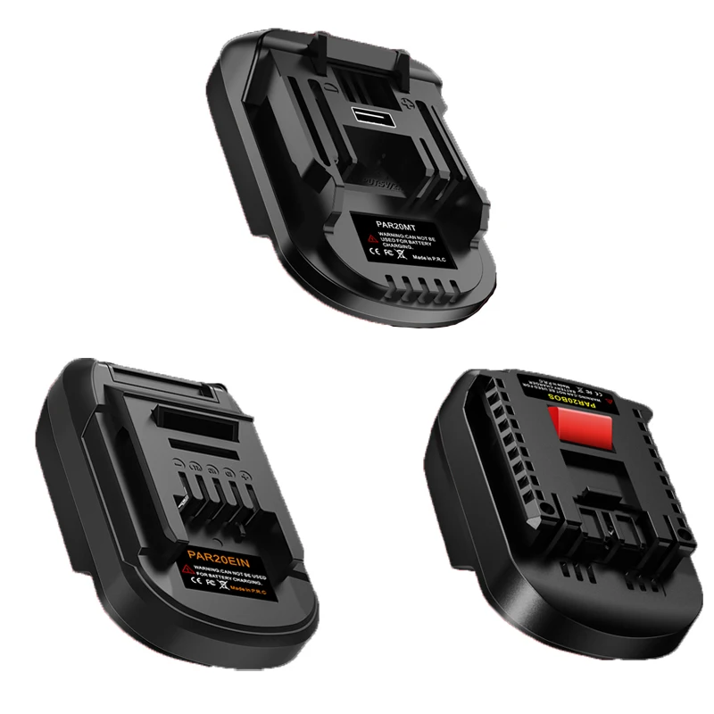 Adaptador de batería PAR20EIN PAR20BOS PAR20MT para baterías de iones de litio Parkside de 20V para herramientas eléctricas de batería Ein-hell/Bosch/Makita 18/20V