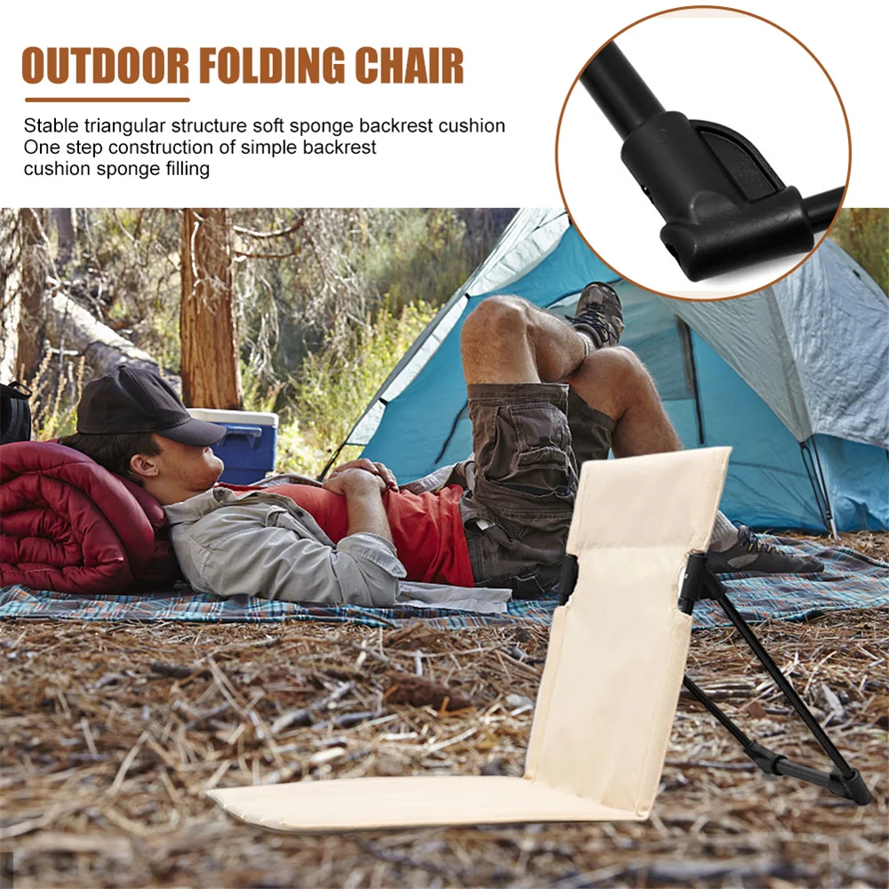 Foldable Camping Chair Outdoor Portable Ultra Light Folding Stool Fishing Chair Camping Backrest Sitting Chair Camping Bench