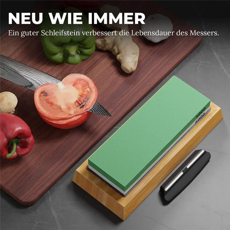 سكين AS63-Whetstone احترافي لح - مراجعة Knife Sharpening Stone Whetstone 1000 6000 وسعره