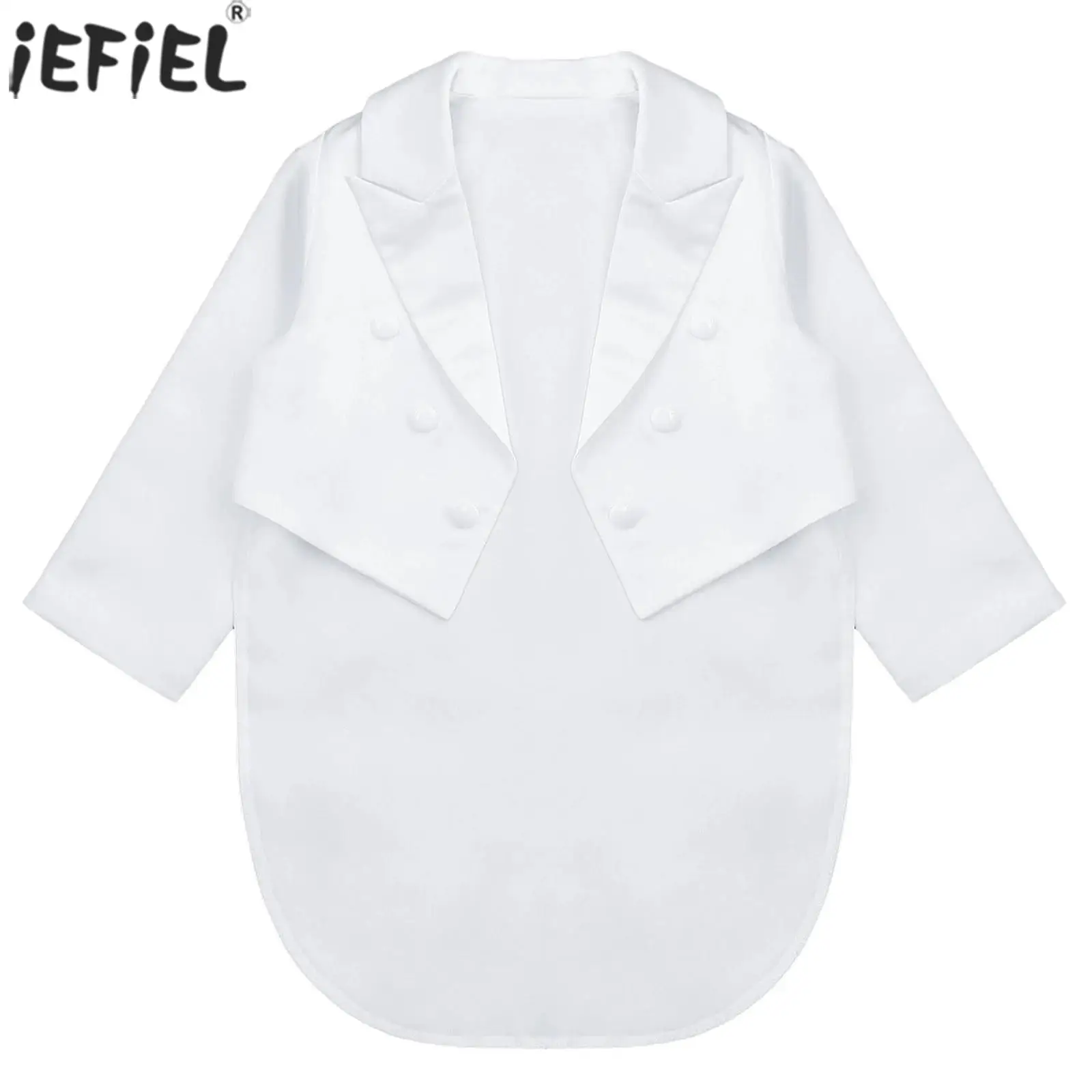 

Baby Boys Formal Tuxedo Jacket Long Sleeve Solid Color Coat Banquet Wedding Party Christening Baptism Outfit Infant Kid Clothing