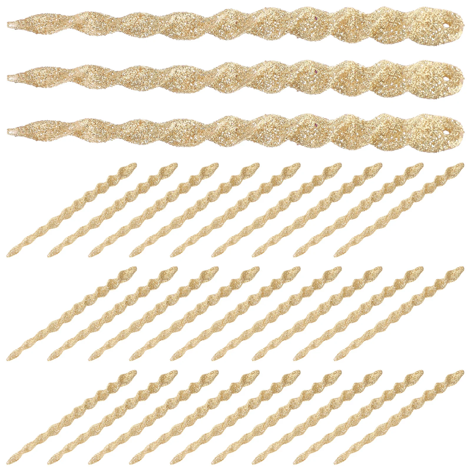 

60Pcs Christmas Tree Glitter Icicle Ornaments Hanging Xmas Decorations Party Supplies Safe Lightweight Portable