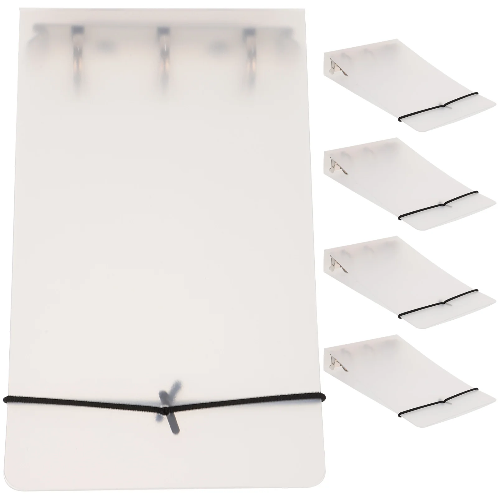 

5Pcs 3 Holes Binder Shell Clear Plastic File Folder Office Document Organizer Notebook Cover Binder Shell