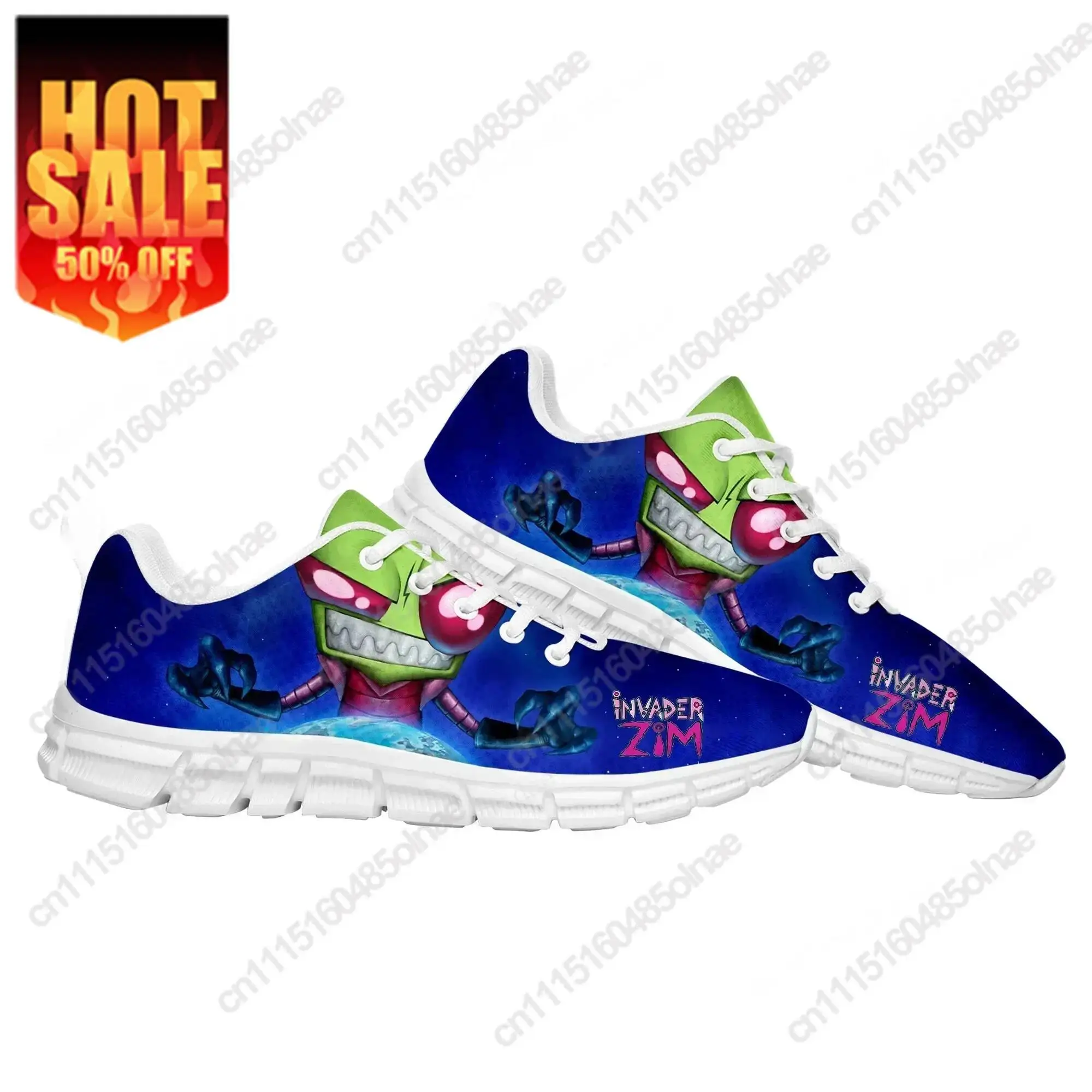 Zim Sports Shoes Mens Womens Teenager Comfortable Sneakers Invader High Quality Anime Cartoon Manga Comics Sneaker Custom Shoe