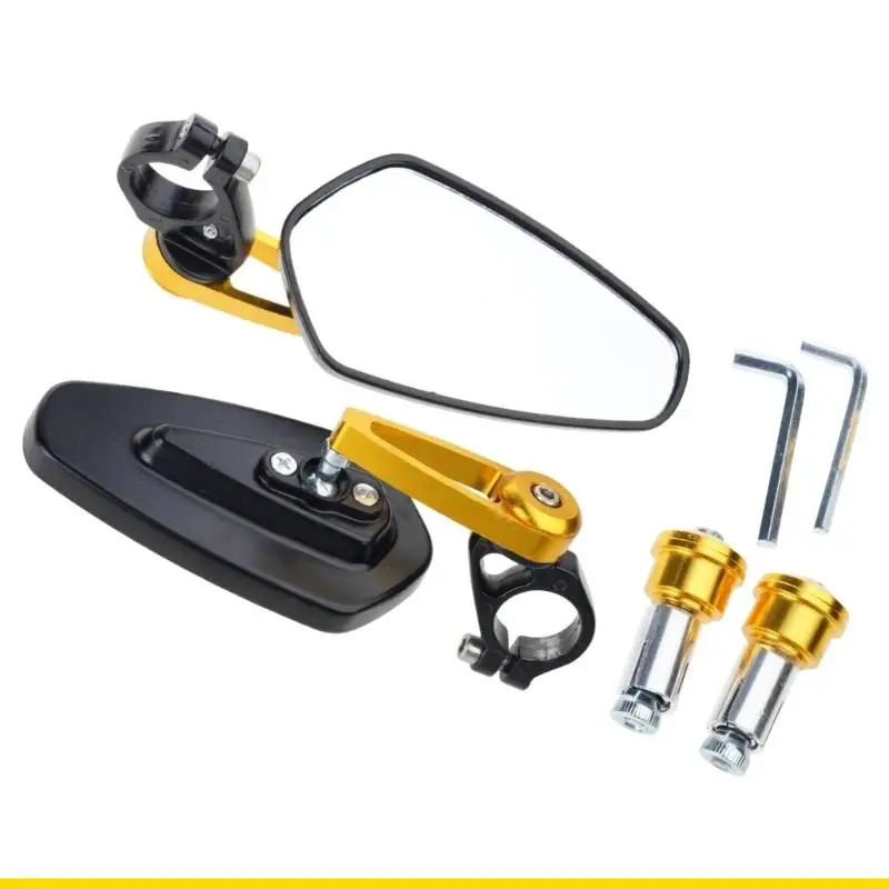 SZCH Vibration Proof Motorcycle Rearview Mirror Expanded Visual Glares Resistant Mirror Effortlessly Setups