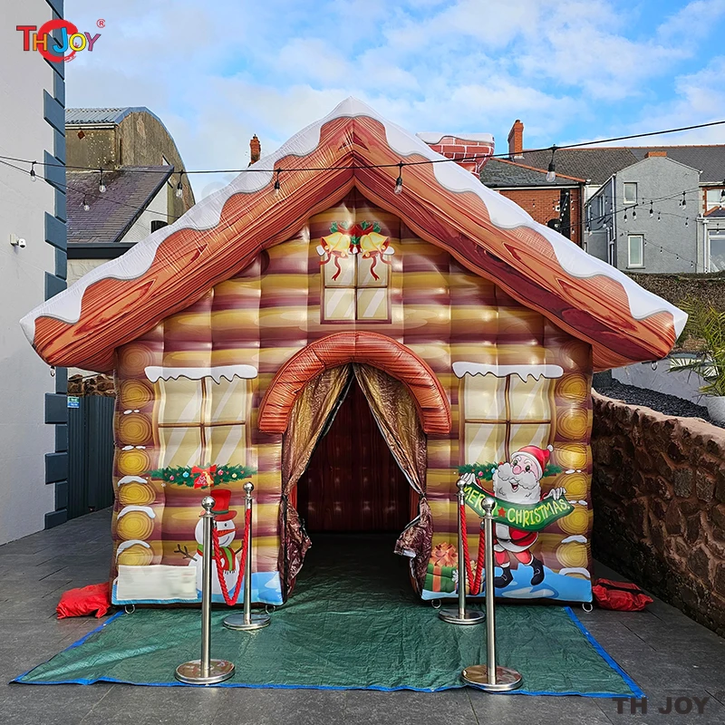 Grotte gonflable Père Noël pour la décoration de la maison, tente de maison, beau design, nouveau, 2025