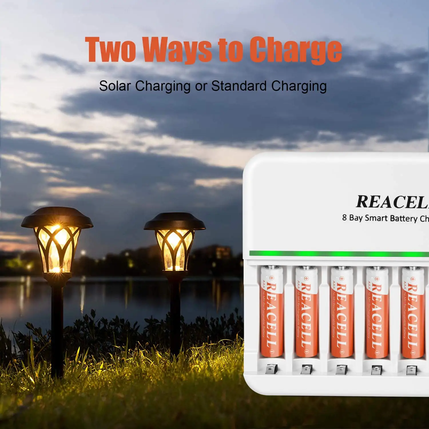 24 X Rechargeable AAA Batteries for Solar Lights,1.2V AAA Batteries for Outdoor Garden Lamp Toy Controller and Household Devices