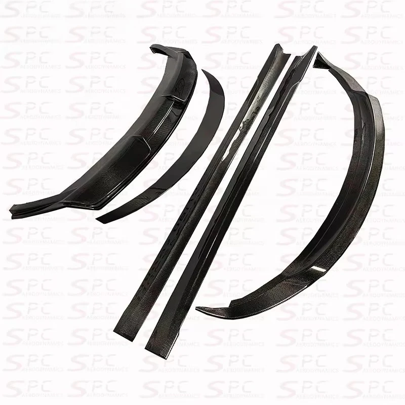 Carbon Fiber Tuning Body Kit forModel 3 2019+ Aerokit for Model 3 Front Lip +Side Skirts+Rear Diffuser+Rear Spoiler