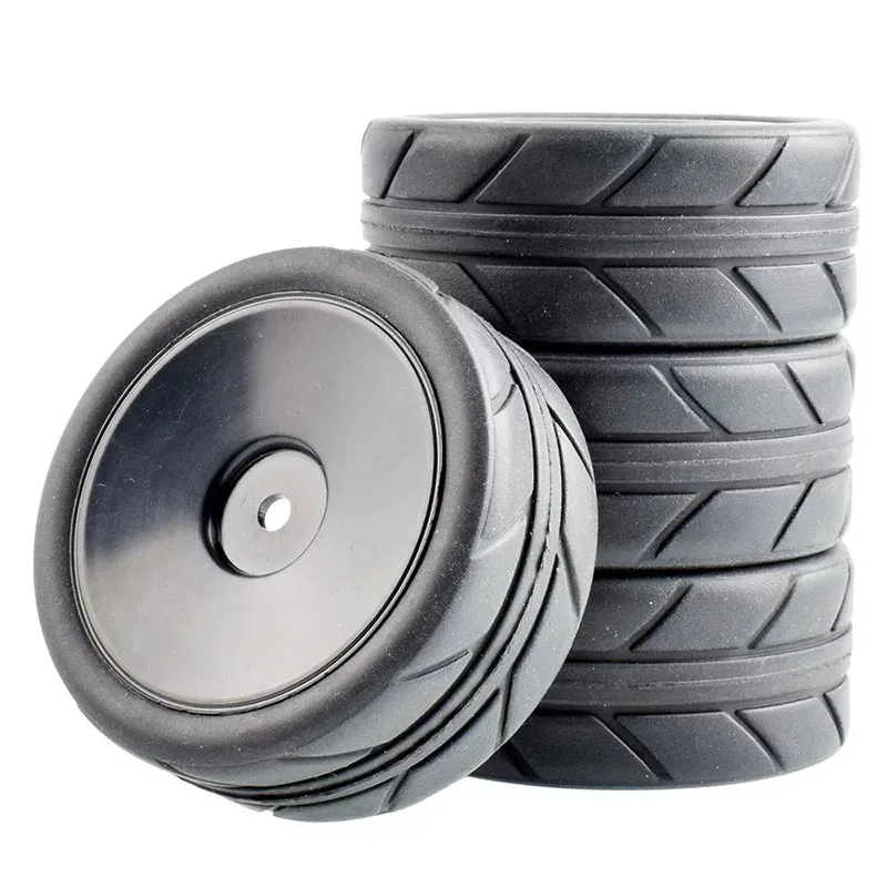 For RC model car HSP1:10 flat running tire combination 94123 rubber soft tire wear-resistant belt high-density sponge
