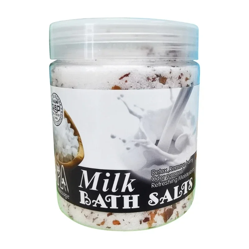 Sea Salt Body Scrub Bath Salts with Dried Flowers Bath Salts with Dried Flowers Petal Skin Smooth Softens Cuticles Moisturizing