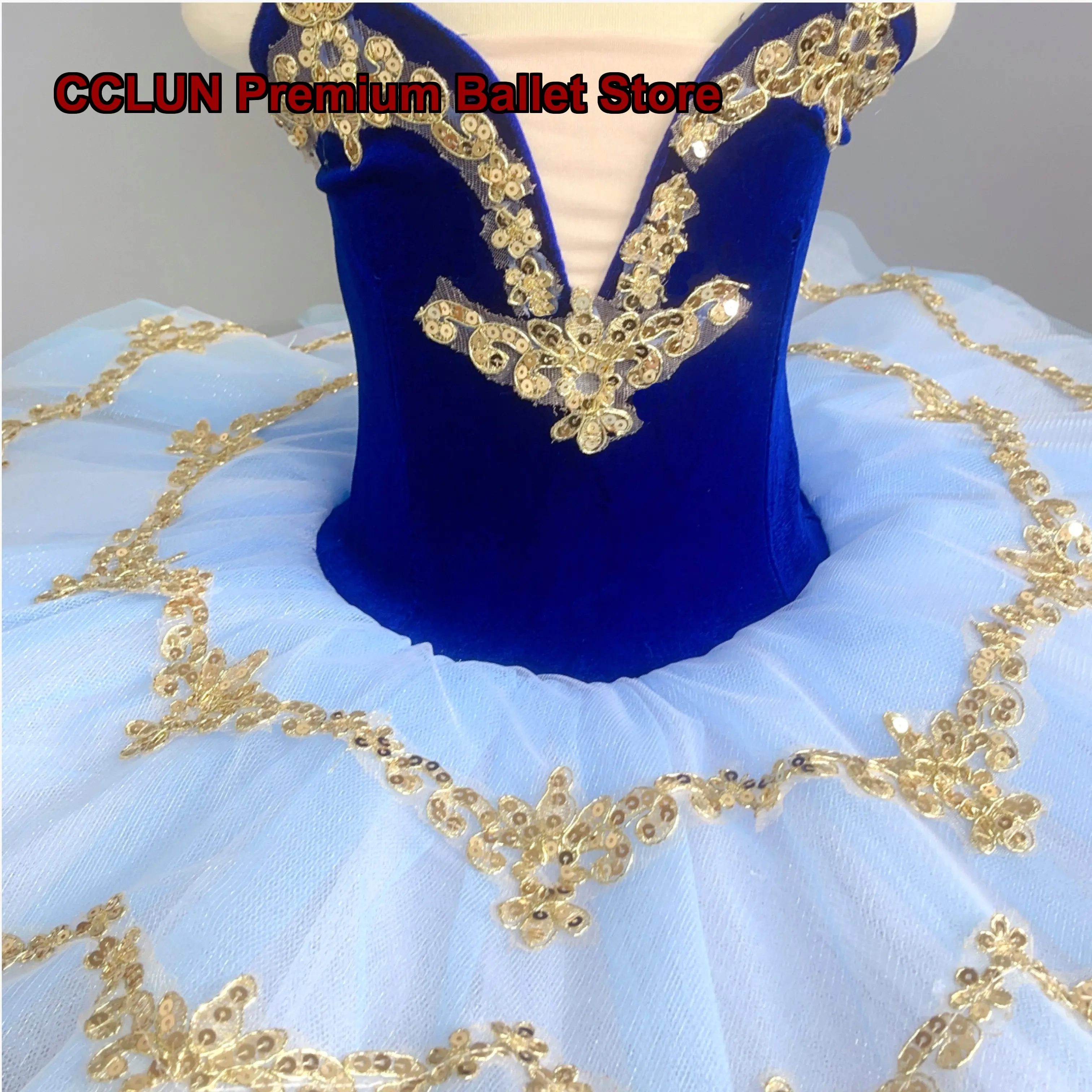 Children's Professional Tutu Dress Girls' Small Ruffled Skirt Performance Outfit Kids