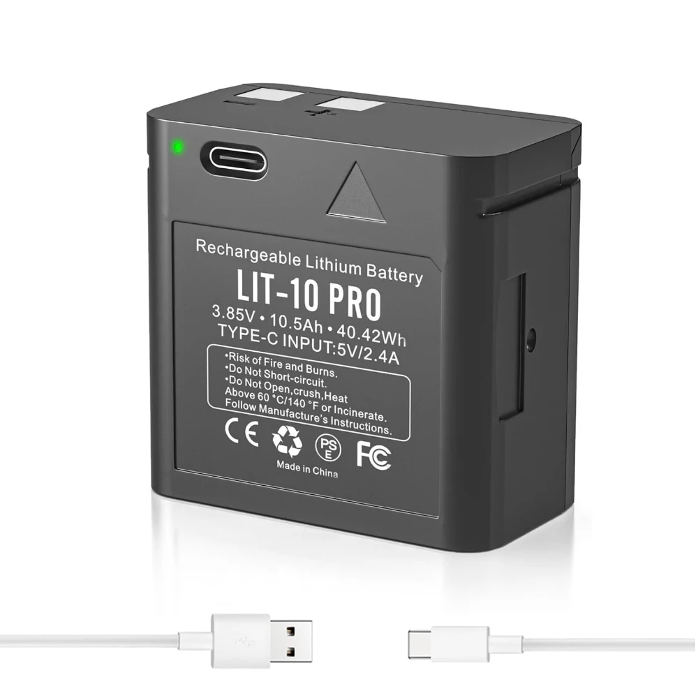 

LIT-10Pro 10500mAh Cellular Trail Camera Replacement Battery Compatible with SPYPOINT LIT-10 LM2 Link-Micro Cell-Link Series
