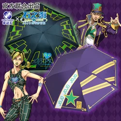 JoJos Bizarre Adventure Stone Ocean Jolyne Cujoh Kujo Jotaro Anime Umbrella Rain Anti UV Parasol Manga Role Action Figure Gift