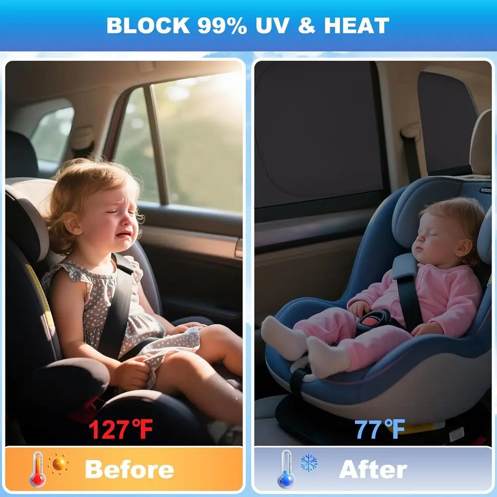 2010-2021 ظلال خصوصية جراند شيروكي، أغطية نافذة السيارة السميكة مكونة من 6 طبقات، مظلات تعتيم وعازلة للحرارة 2 في 1 لـ Ca