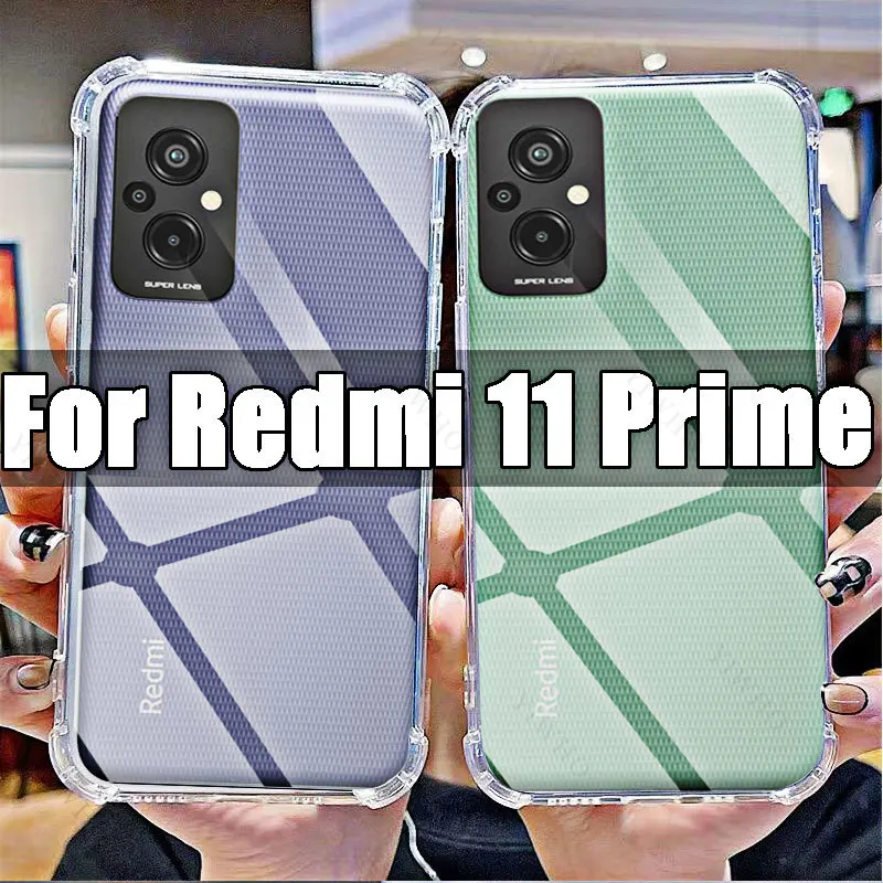 Soft Silicone Shockproof Case for Xiaomi Redmi 11 Prime Transparent for Redmi 11Prime 6.58