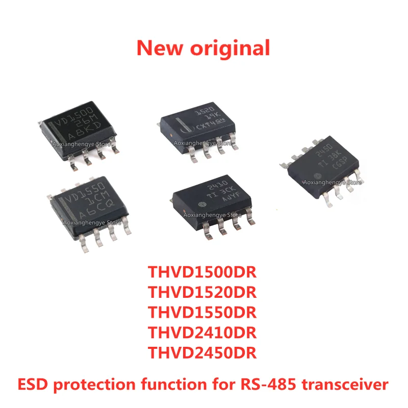 5PCS THVD1500DR THVD1520DR THVD1550DR THVD2410DR THVD2450DR SOP8 ESD protection function for RS-485 transceiver
